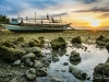 Boat at Sunset on Bohol, Philippines